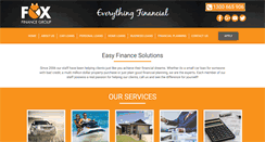 Desktop Screenshot of foxfinancegroup.com.au